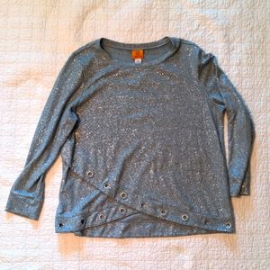 Silver & Gray Sparkle Sweater